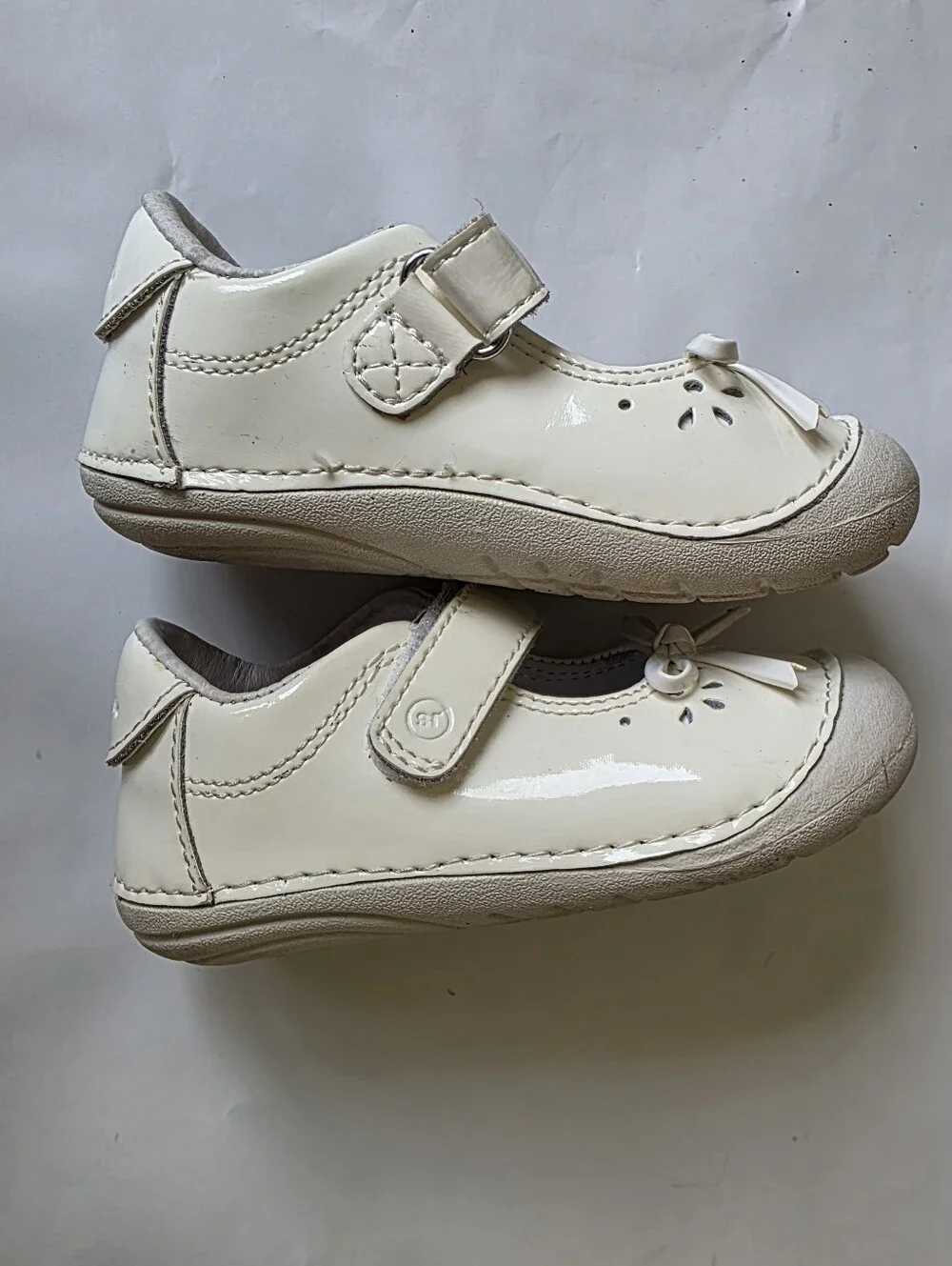 Stride Rite Cream Toddler Mary Jane Shoes